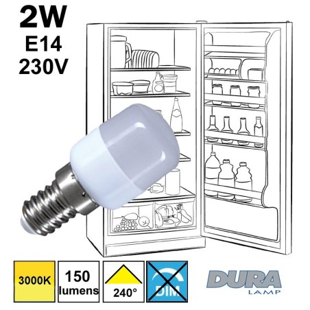 Lampe réfrigérateur LED 2W E14 230V | Ampoule miniature LED