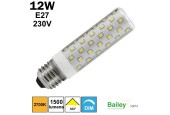 Ampoule LED Tubulaire E27 12W/2700K 230V