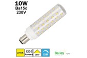 Ampoule LED Ba15d 10W/2700K 230V