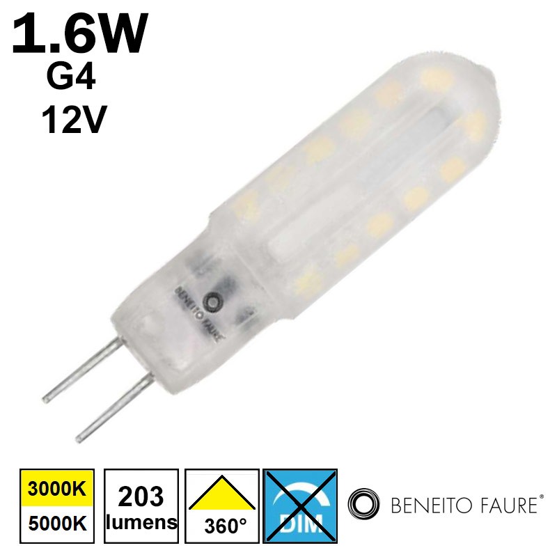 Ampoule G4 LED 12V 1.6W - LED BEINEITO UNIFORM-LINE 130L195