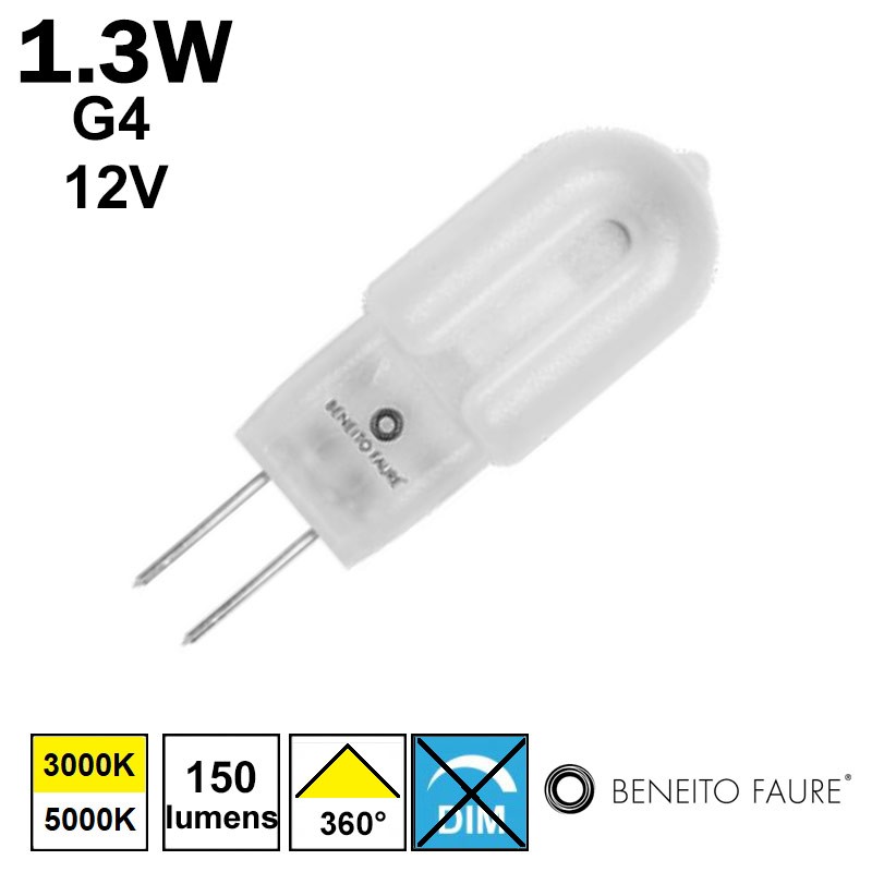 AMPOULE LED 1.3W G4 12V (150Lm)