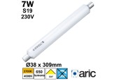 Tube LED ARIC S19 7.2W - Ø38x309mm