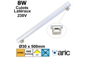 Tube LED 50cm ARIC Culots latéraux 8W Tube LED 50cm ARIC Culots latéraux 8W