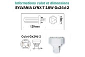 AMPOULE SYLVANIA LYNX-T 18W Gx24d2 AMPOULE SYLVANIA LYNX-T 18W Gx24d2