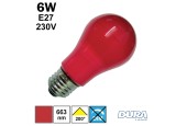 Ampoule rouge LED 6W E27 230V Ampoule rouge LED 6W E27 230V