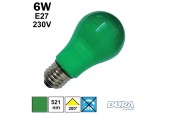 Ampoule verte LED 6W E27 230V