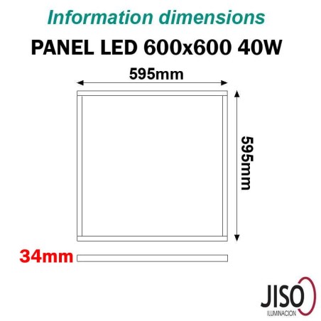 Dalle LED 40W 3000K - JISO 32440 BACKLIGHT