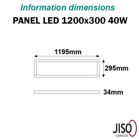 Dalle LED 1200x300 JISO 40W