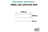 Dalle LED 1200x300 JISO 40W