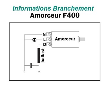 AMORCEUR 3 FILS POUR LAMPE IODURE ET SODIUM