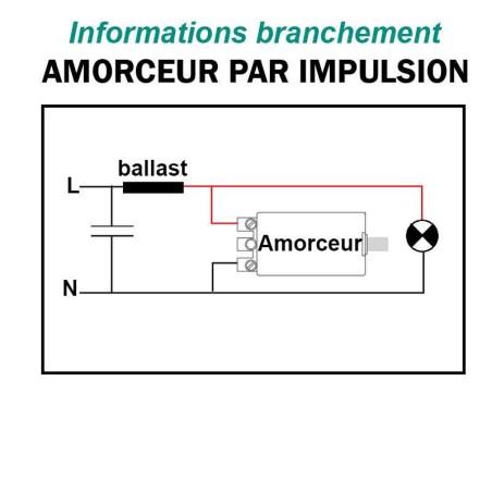 AMORCEUR 2 FILS POUR LAMPE SODIUM