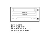 BALLAST 2 TUBES FLUO 24W-39W BALLAST 2 TUBES FLUO 24W-39W
