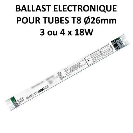 Ballast pour 2 ou 3 tubes fluorescents 18W