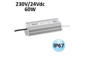 TRANSFO 230V/24VDC 60W IP67