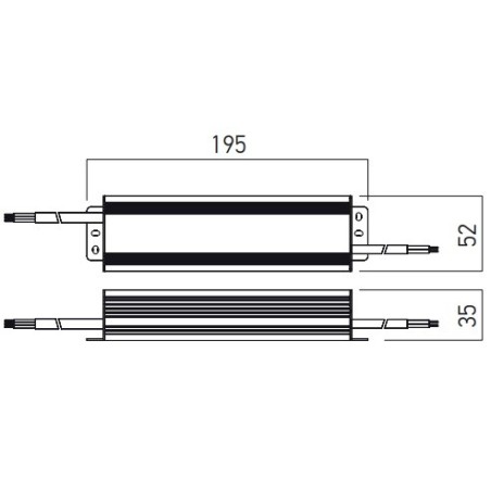 TRANSFO 230V/24VDC 60W IP67