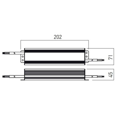 TRANSFO 230V/24VDC 100W IP67