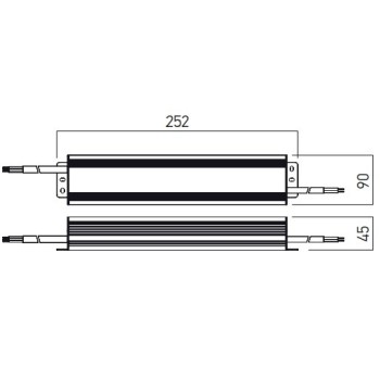 TRANSFO 230V/12VDC 250W IP67