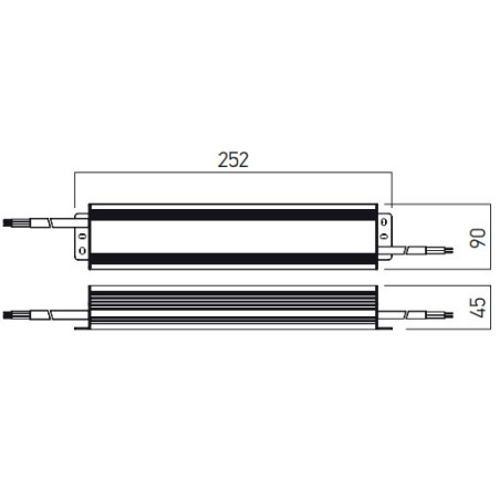 TRANSFO 230V/12VDC 250W IP67