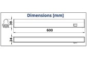 Réglette 60cm avec inter - LED 8W Réglette 60cm avec inter - LED 8W