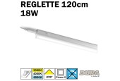Réglette 120cm  avec inter - LED 18W