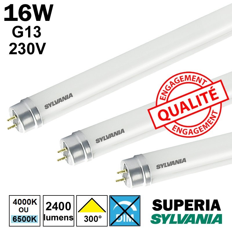 TUBE 1.20M 16W G13 230V - SYLVANIA SUPERIA TUBE 1.20M 16W G13 230V - SYLVANIA SUPERIA
