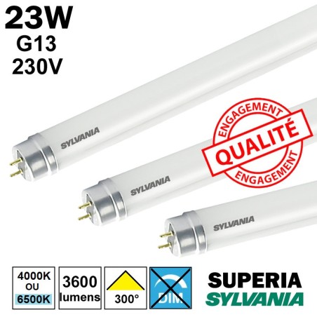 SYLVANIA SUPERIA 24W G13 230V - Tube LED 1.50m