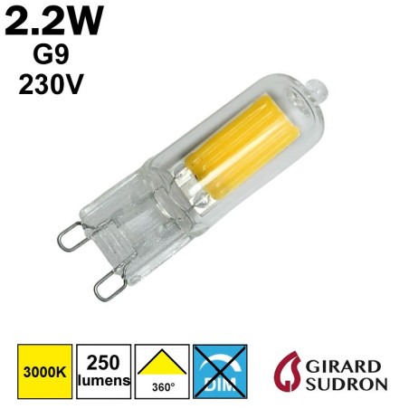 LED G9 2,2W/3000K 230V