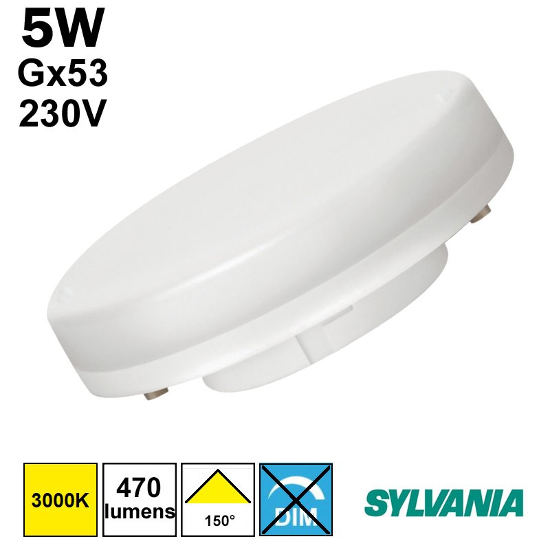 Ampoule SYLVANIA Micro Lynx Gx53 5W 3000K 230V