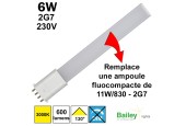 Ampoule LED 2G7 6W/830 230V