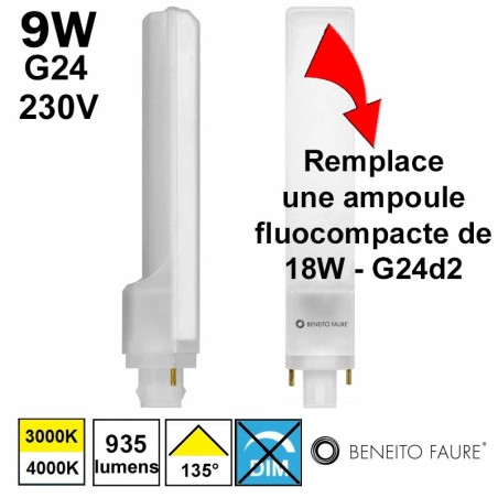 LED BENEITO Cala - 9W G24 230V