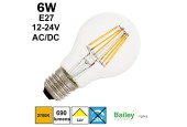 Ampoule 6W E27 Tensions 12 et 24 VAC/VDC