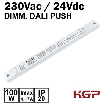 Transformateur dimmable DALI PUSH 24Vdc 100W - KGP