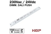 TRANSFO DIMMABLE DALI PUSH 150W 230V/24Vdc
