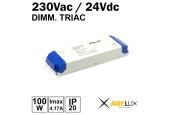 TRANSFO DIMMABLE TRIAC 100W 230V/24Vdc