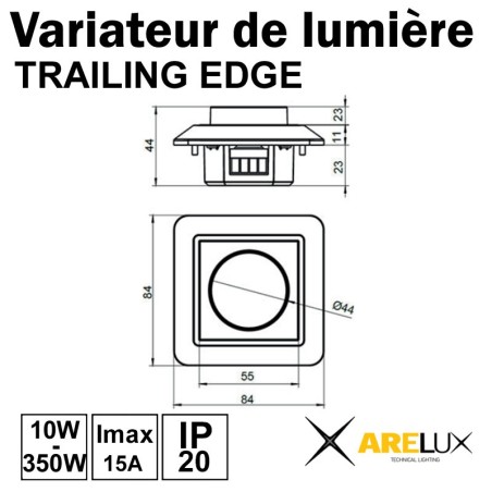 VARIATEUR MURAL ROTATIF TRIAC