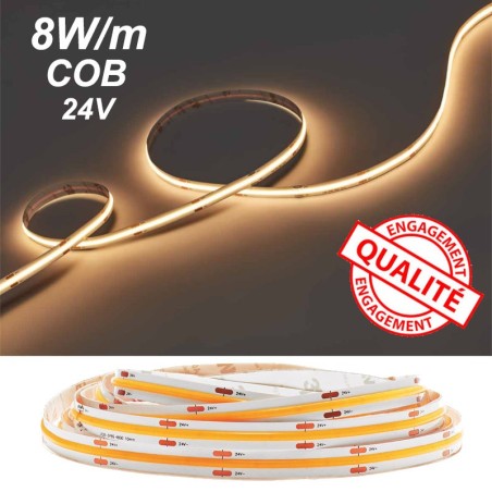 Bandes LED COB 8W JISO 80008 - Ligne de lumière continue