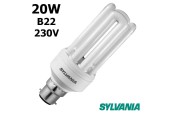 AMPOULE SYLVANIA FAST-START 20W/827 B22 230V