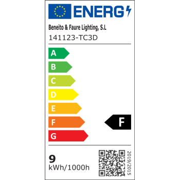 Tube LED R7s 9W 230V 118mm - BENEITO FAURE