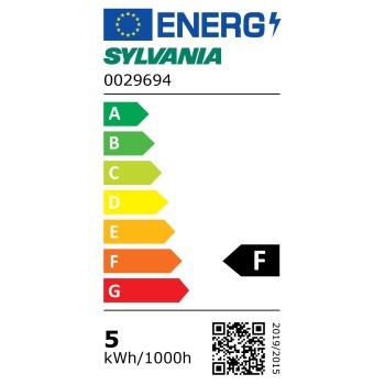 Classe énergétique ampoule SYLVANIA 0029694
