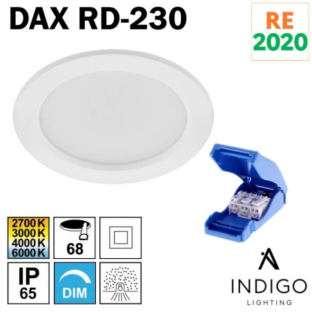 SPOT LED FIXE 6W INDIGO DAX RD-230