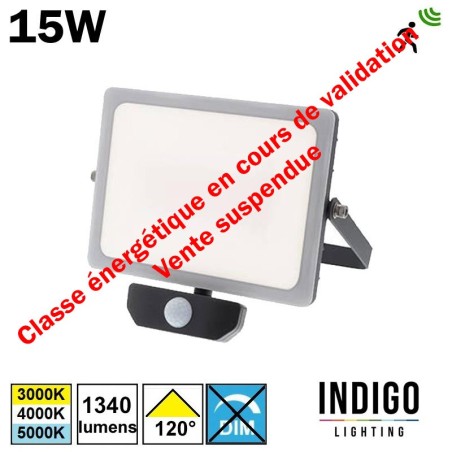 INDIGO CURTIS 15W | Projecteur avec détecteur OU47424