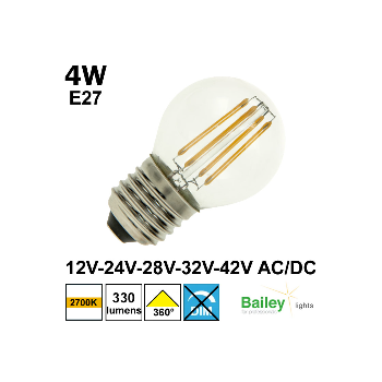 Ampoule sphérique 12V-24V-28V-32V-42V - BAILEY 145612