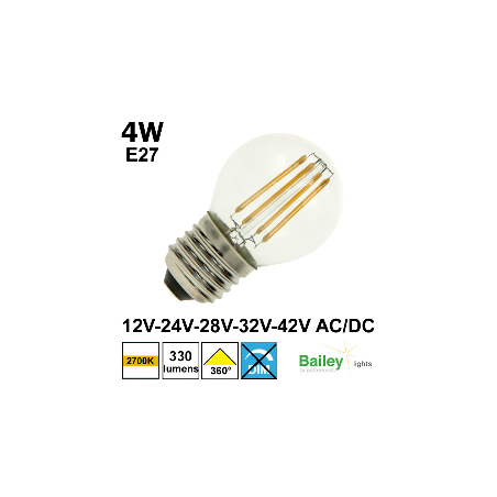 Ampoule sphérique 12V-24V-28V-32V-42V - BAILEY 145612