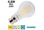 Ampoule filament LED SYLVANIA 4.5W B22 230V