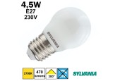Ampoule sphérique satinée LED 4,5W E27 230V
