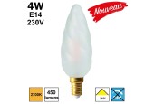 FLAMME Torsadée géante 4W E14 230V
