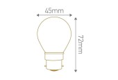 Ampoule sphérique LED 2.5W B22 230V Ampoule sphérique LED 2.5W B22 230V