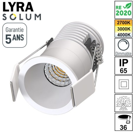 Mini spot de plafond SOLUM LYRA 5W - 230V