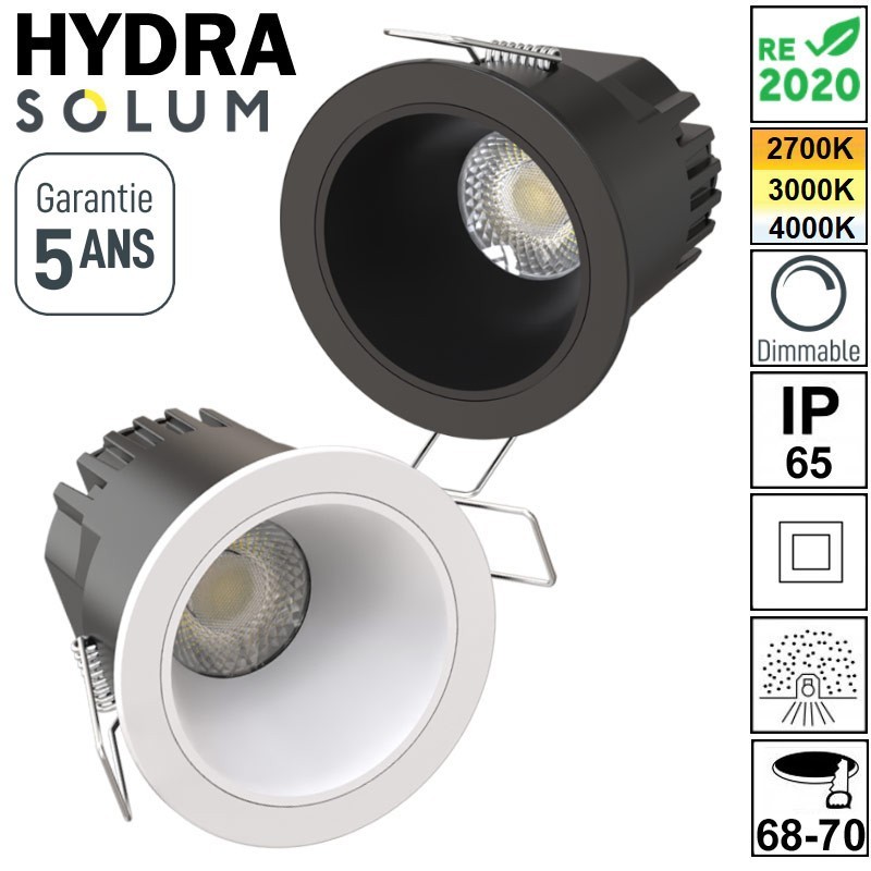 SPOT LED FIXE 10W SOLUM HYDRA