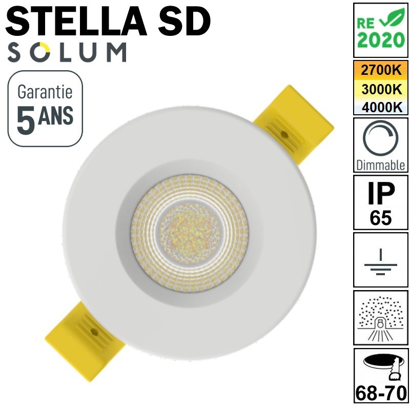 SPOT LED FIXE 5W SOLUM STELLA